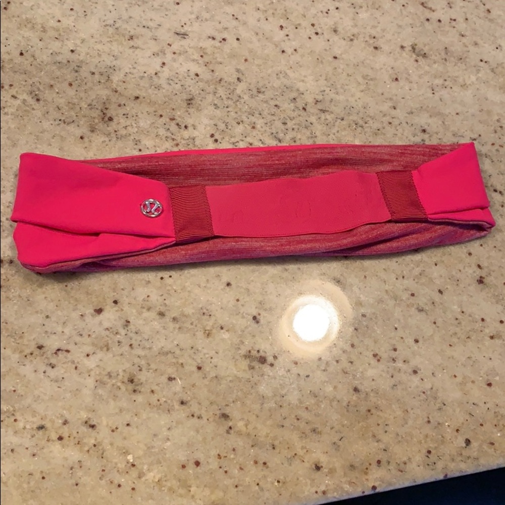 Hot Pink LuLu Lemon Head Band - Reversible!